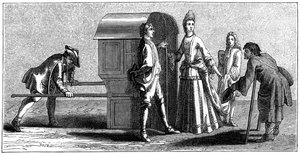 Femme en costume de l