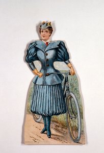 Femme en tenue de cyclisme, Américaine
