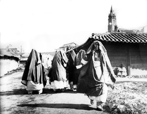 Femmes, Nam San, Corée, 1900