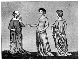 Robe de femme, 14e siècle