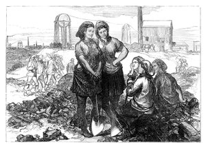 Ouvrières aux mines de Wigan, fin du XIXe siècle - Unbekannt