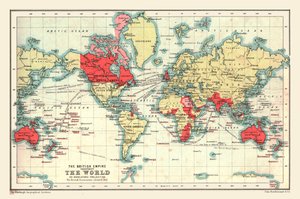 Carte du monde montrant l
