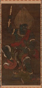 Forme Yaksa de Vajrapani Blue Fudo, période Kamakura, 13ème-14ème siècle