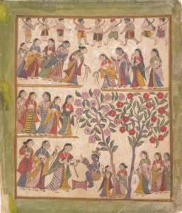 Yashoda lie les mains de Krishna : Page d