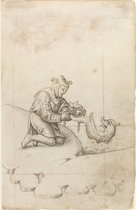 Vous attachez un dauphin par la queue [fol. 17 recto], vers 1512-1515 - Unbekannt