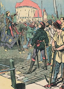 Le jeune roi Richard réprime la rébellion, vers 1907 - Unbekannt