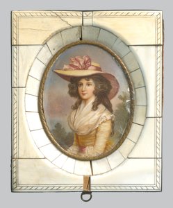 Jeune dame avec un chapeau - Unbekannt