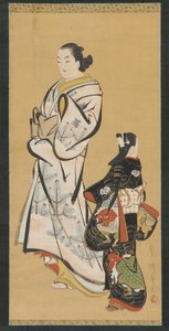 Yujo et une fille kamuro, période Edo, 1615-1868 - Unbekannt