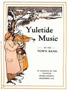 Musique de Noël par la fanfare municipale, 1910