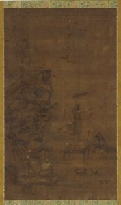 Zhong Kui apprivoisant les cinq pestilences, XVIe-XVIIe siècle - Unbekannt