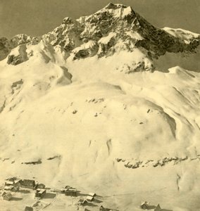 Zürs et le sommet Hasenfluh, Vorarlberg, Autriche, vers 1935 - Unbekannt