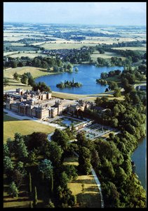 Vue aérienne du palais de Blenheim, Oxfordshire