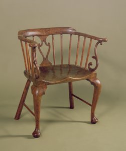Chaise Windsor en if et orme, vers 1760 - Unbekannt Unbekannt