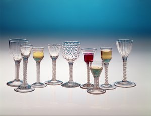 Collection de verres à vin, c.1755-60