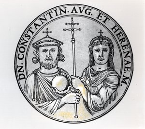 Constantin VI (770-c.797 AD) et sa mère Irène (gravure) - Unbekannt Unbekannt