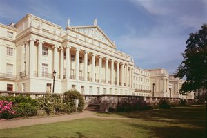 Terrasse Cumberland 1827-28, conçue par John Nash, Regents Park, Londres, Royaume-Uni