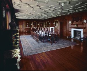 Château de Drumlanrig : salle à manger avec un portrait de William, 1er duc de Queensberry - Unbekannt Unbekannt