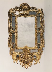 Miroir doré sculpté de George II, milieu du 18e siècle