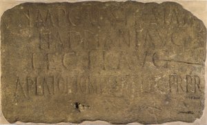 Inscription du milecastle 38 sur le mur d