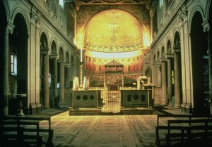 Vue intérieure du maître-autel de San Clemente, Rome, Italie - Unbekannt Unbekannt