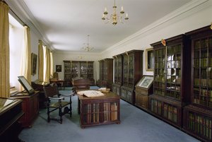Vue intérieure de la bibliothèque Pepys, Collège Magdalene, Cambridge - Unbekannt Unbekannt