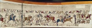 Le roi Harold est tué et les Anglais prennent la fuite, Tapisserie de Bayeux