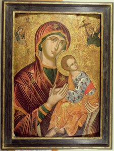 Mère de Dieu de la Passion, icône grecque de Crète, début du XVIe siècle - Unbekannt Unbekannt
