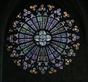 Rosace nord, XIVe siècle