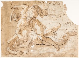 Recto : David et Goliath - Unbekannt Unbekannt