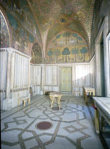 Sala di Ruggero par des artisans arabes et byzantins, Palazzo dei Normanni, Palerme, Italie