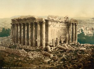 Temple de Jupiter, extérieur, Baalbek, Terre Sainte, c.1890-c.1900