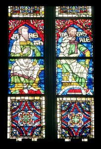 Les prophètes Mathusalem et Jareth de la fenêtre du transept sud, XIIe siècle - Unbekannt Unbekannt