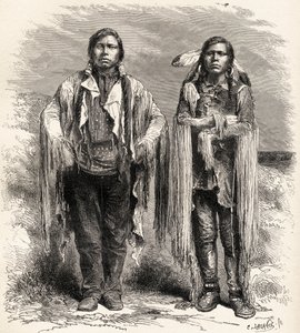 Deux Indiens Ute, illustration de 