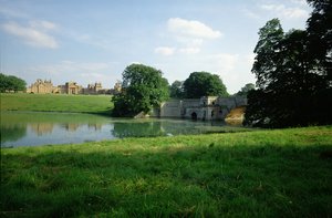 Vue depuis le lac, Palais de Blenheim, Oxfordshire - Unbekannt Unbekannt