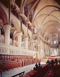Vue du chœur, cathédrale de Canterbury, construite 1098-1130 - Unbekannt Unbekannt