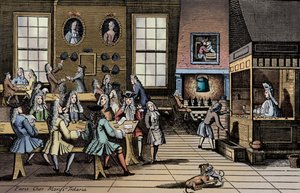 Café du XVIIIe siècle - Unbekannter Künstler