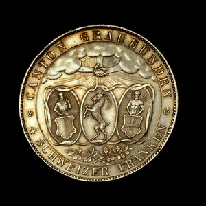 4 francs suisses, pièce suisse - Unbekannter Künstler