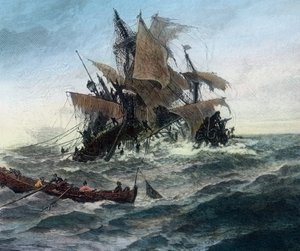 Un navire danois, qui veut apporter de l