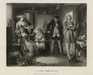 Une scène de Midas, Grande-Bretagne, vers 1850