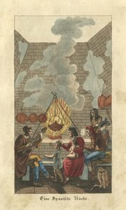 Une cuisine espagnole - Unbekannter Künstler