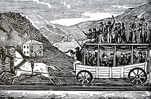 Une voiture à cheval - Unbekannt