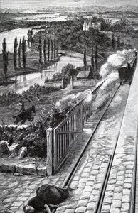 Une femme frappée par un train - Unbekannt