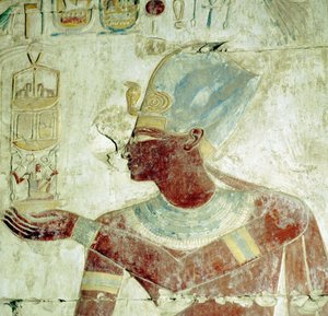 Abydos : Temple de Ramsès II, Le Roi lors d
