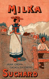 Publicité pour la crème au chocolat Milka de Suchard, début du XXe siècle (affiche) - Unbekannter Künstler