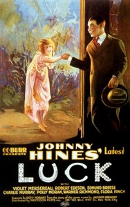 Affiche du film Luck avec Johnny Hines 1923 Film silencieux - Unbekannt