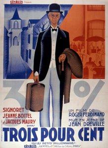 Affiche du film Trois pour cent de Jean Dréville 1933 - Unbekannt