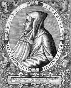 Albert Magnus (1193/1206-1280) moine dominicain allemand, scientifique, philosophe et théologien, gravure