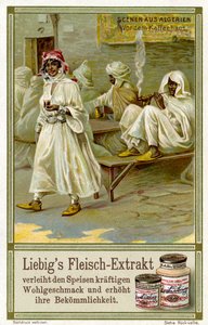 Scènes algériennes : Devant le café - Unbekannter Künstler