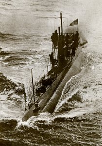 Sous-marin américain pendant la Première Guerre mondiale - Unbekannter Künstler
