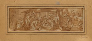 Adoration des bergers - Unbekannter Künstler